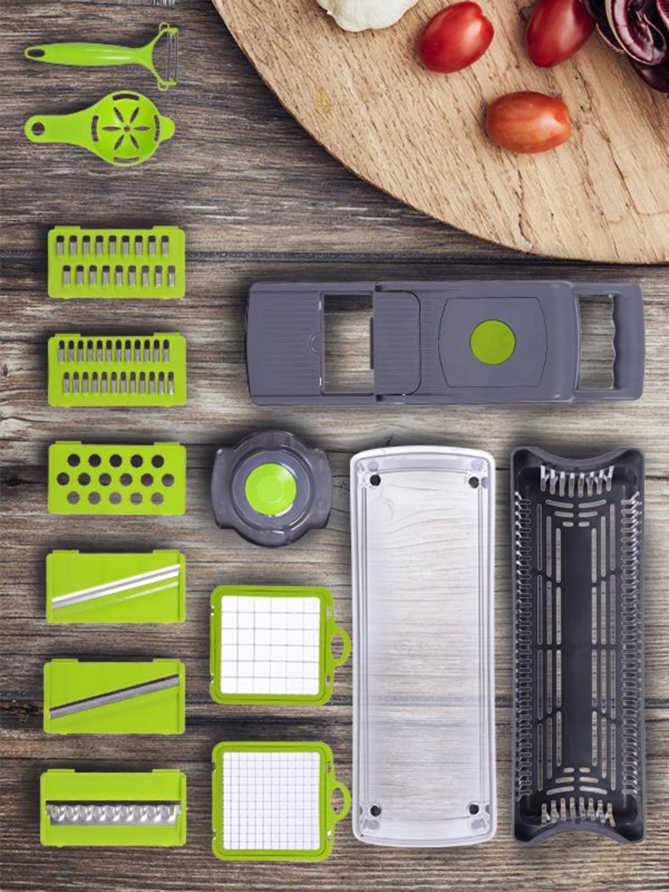 Rallador/Cortador De Cocina Multifuncional 14 en 1