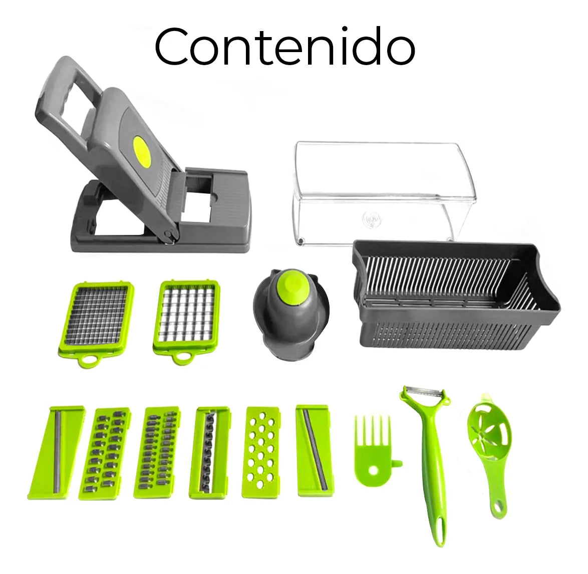 Rallador/Cortador De Cocina Multifuncional 14 en 1