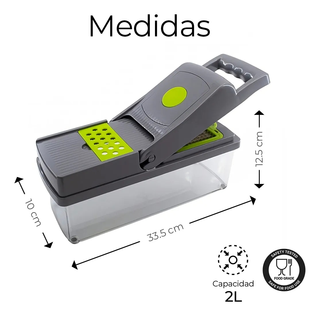 Rallador/Cortador De Cocina Multifuncional 14 en 1