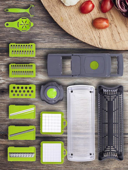 Rallador/Cortador De Cocina Multifuncional 14 en 1