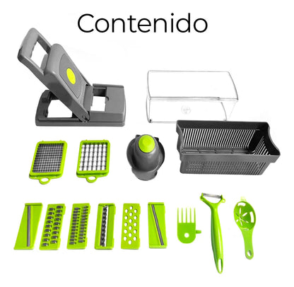 Rallador/Cortador De Cocina Multifuncional 14 en 1